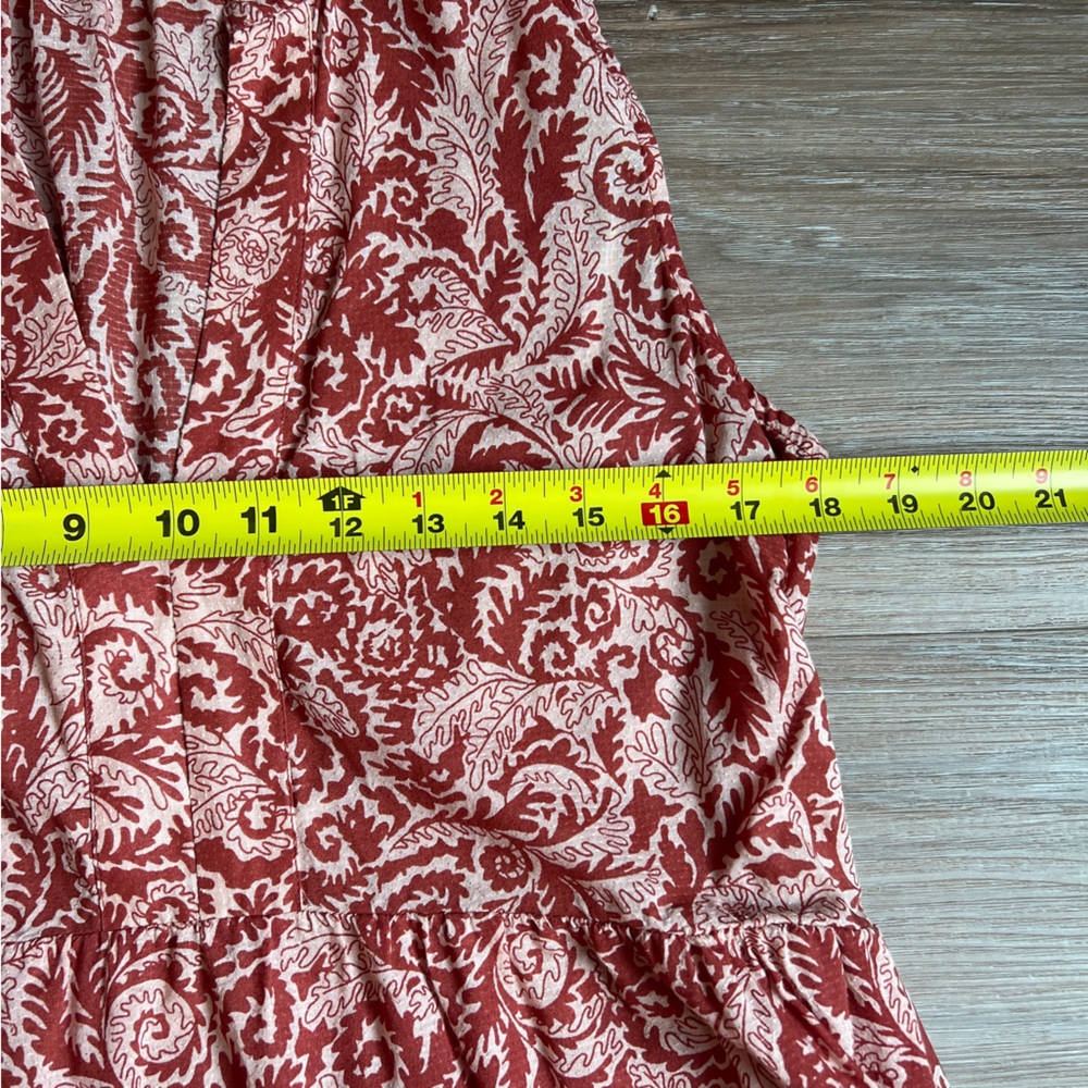 Maeve by Anthropologie Rust Paisley Sleeveless Maxi Dress Size Small - Picture 5 of 6